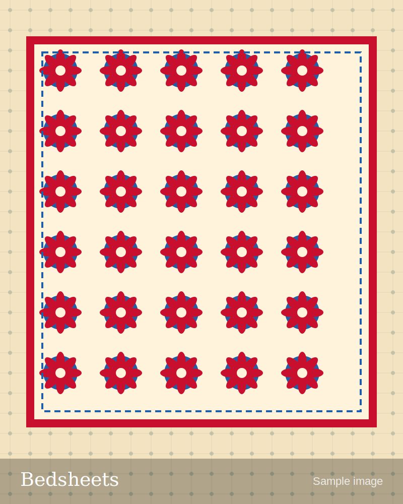 Printed cotton bedsheets