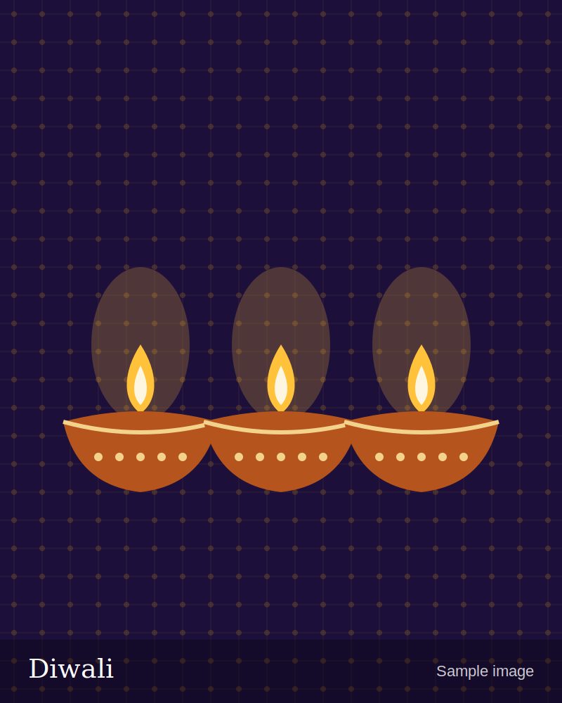 Diwali diyas and decorations